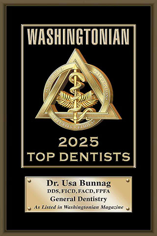 Washingtonian Top Dentist Plaque 2025