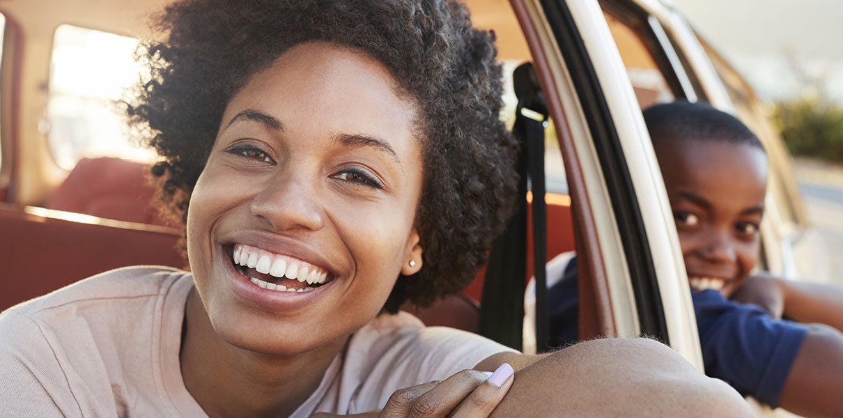 Smiling teen girl
